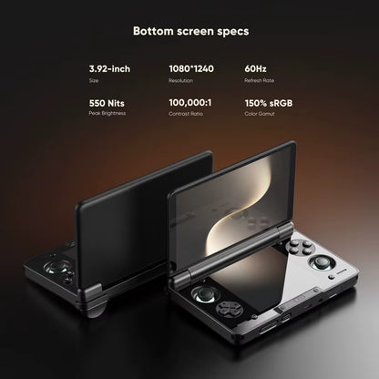 DualPro - Handheld Dual Screen Clamshell 6'' AMOLED Screen 1080p Gaming